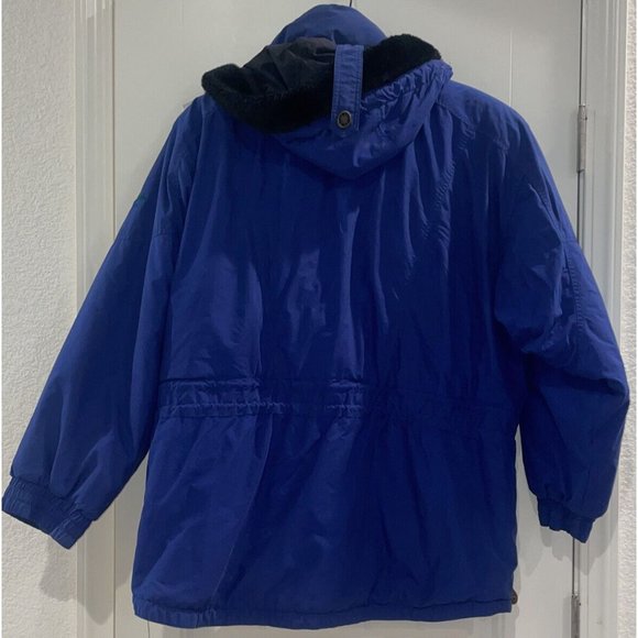 Vintage Edelweiss Ski Jacket Women's Blue Green Plaid Lined Snow Cold Snow Sz XL - Picture 7 of 10